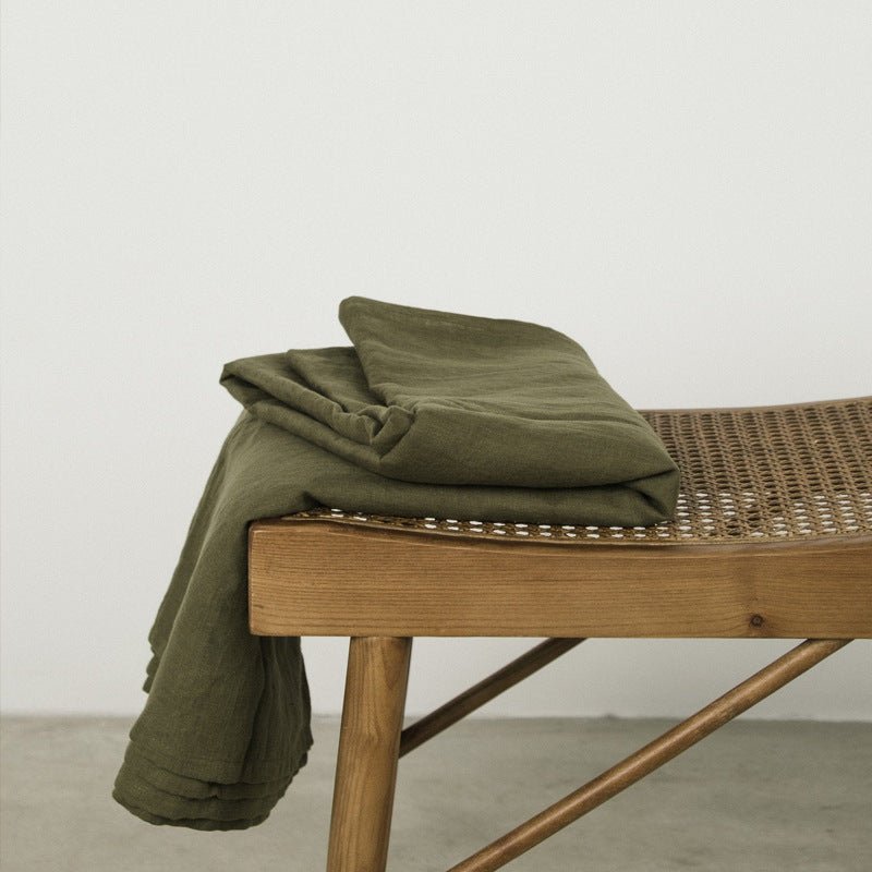 Pure Linen Double Long Pillowcase Solid Color Summer - Hearth & Lume
