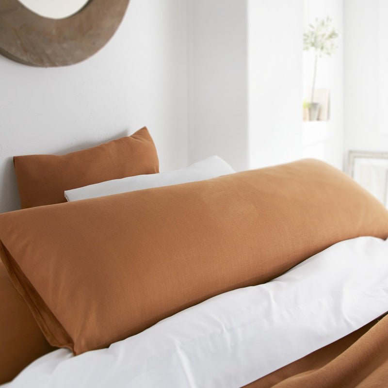 Pure Linen Double Long Pillowcase Solid Color Summer - Hearth & Lume
