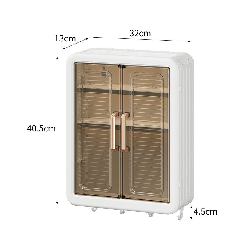 Bathroom Kitchen Storage Rack Wall - mounted Cosmetics Storage Cabinet - Hearth & Lume
