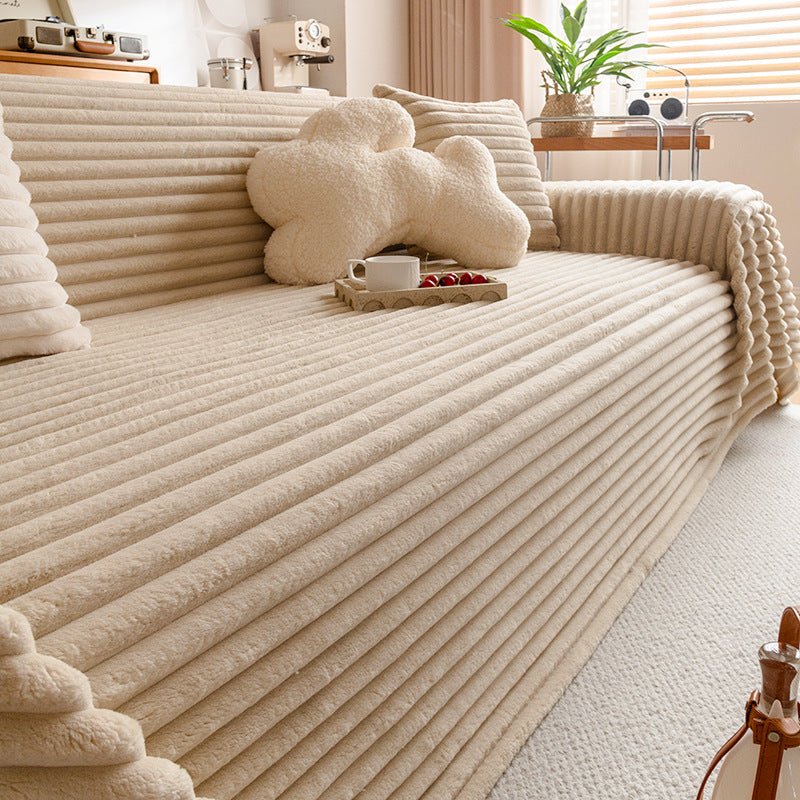 Flannel Sofa Towel Cream Style Cover Blanket - Hearth & Lume