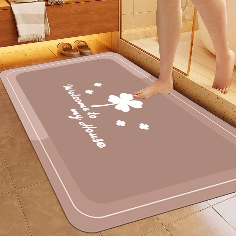 Simple Letter Bathroom Non - slip Mat - Hearth & Lume