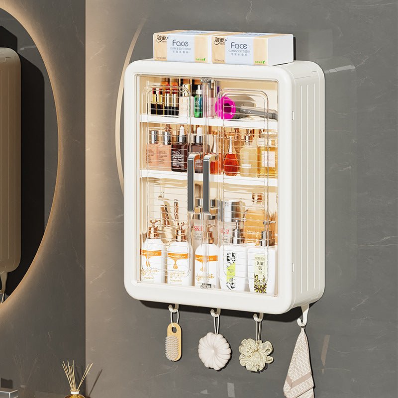 Bathroom Kitchen Storage Rack Wall - mounted Cosmetics Storage Cabinet - Hearth & Lume