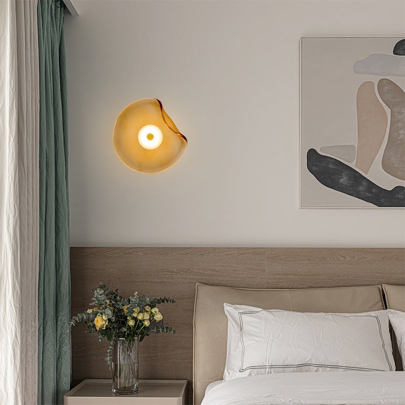 Bedroom Bedside Decoration Round Wall Lamp - Hearth & Lume