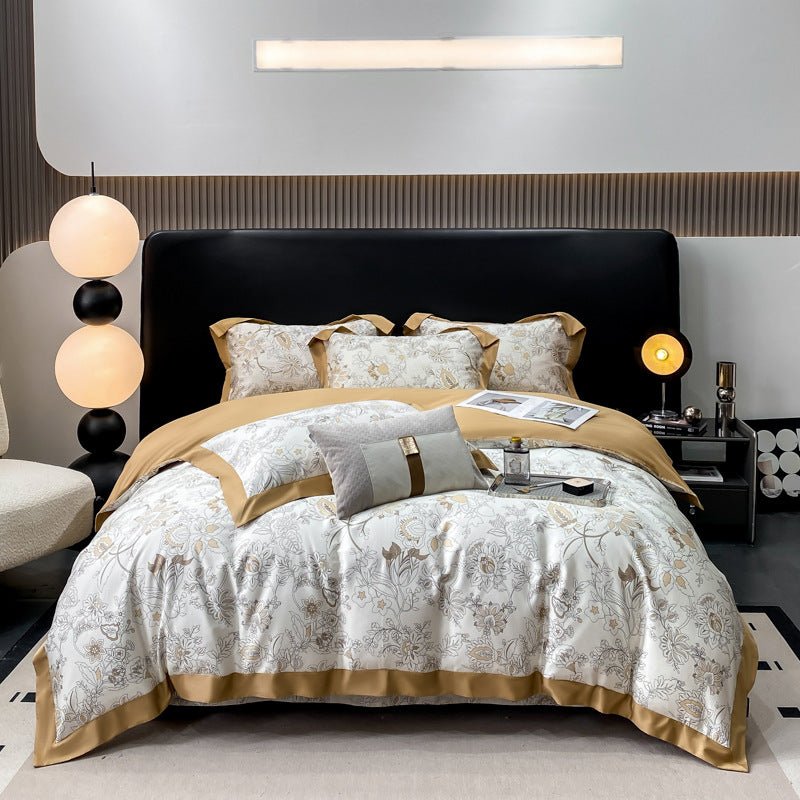 Autumn Light Luxury High - grade Cotton Long - staple Cotton Four - piece Cotton - Hearth & Lume