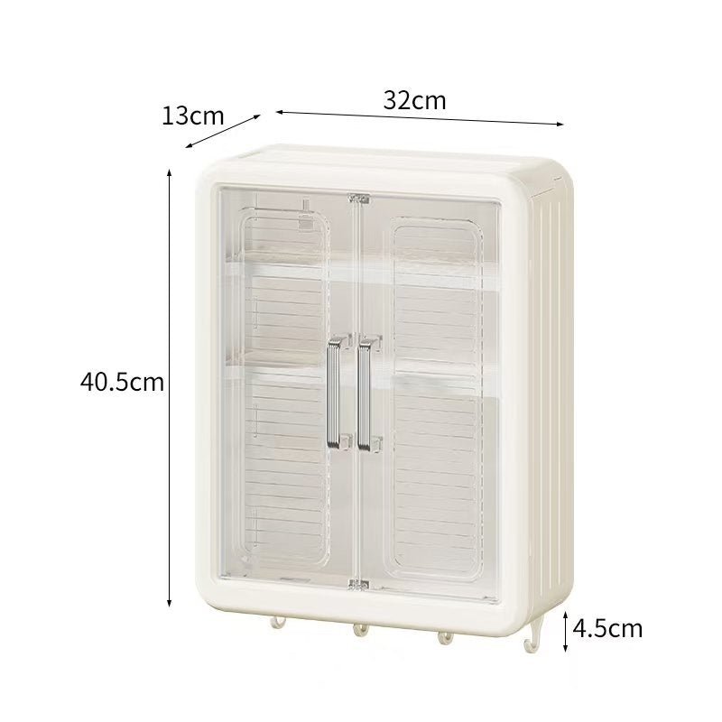 Bathroom Kitchen Storage Rack Wall - mounted Cosmetics Storage Cabinet - Hearth & Lume