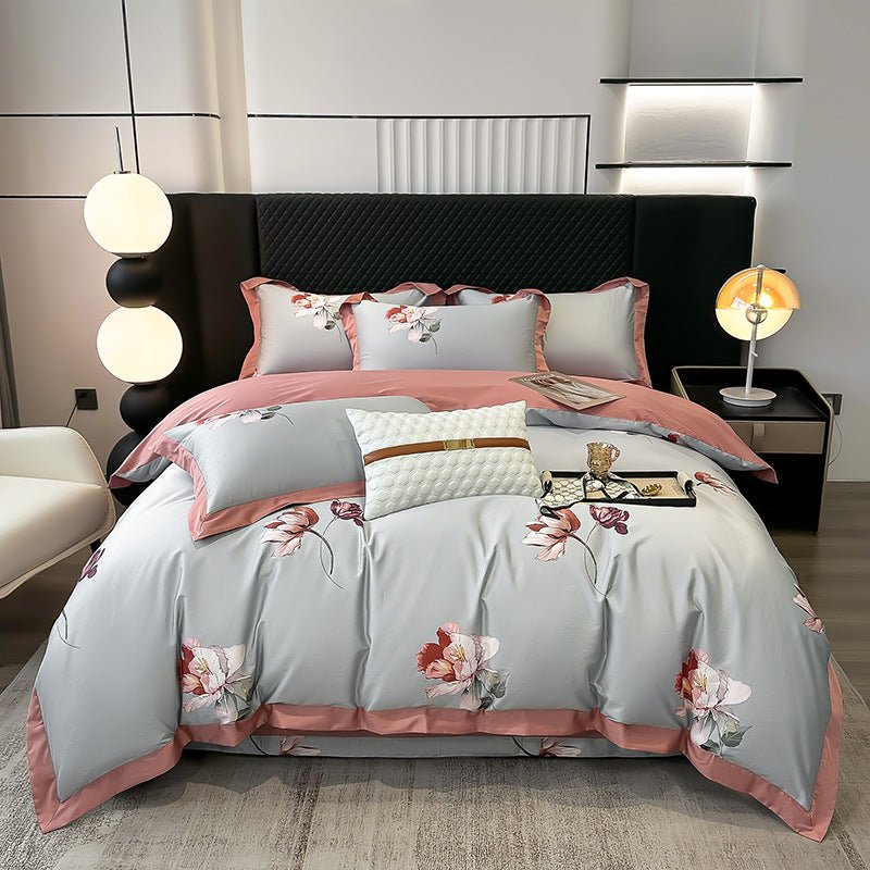 Autumn Light Luxury High - grade Cotton Long - staple Cotton Four - piece Cotton - Hearth & Lume