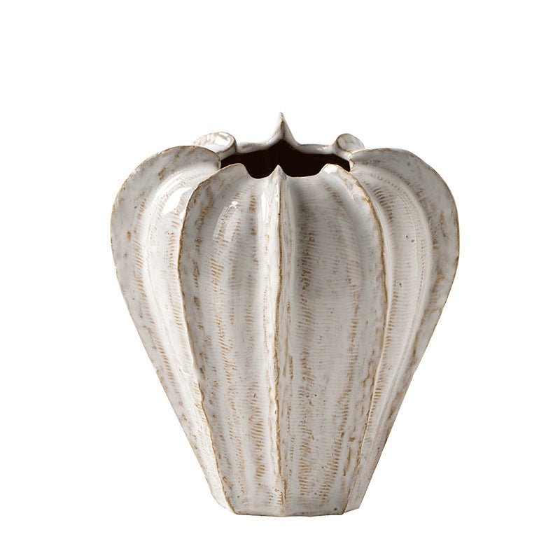 Ceramic Vase With Dining Table Model Room - Hearth & Lume