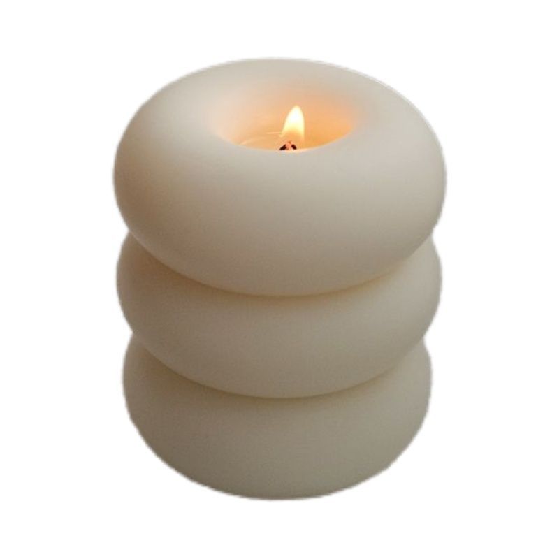 Ins Style Donut Ring Aromatherapy Candle Creative Home