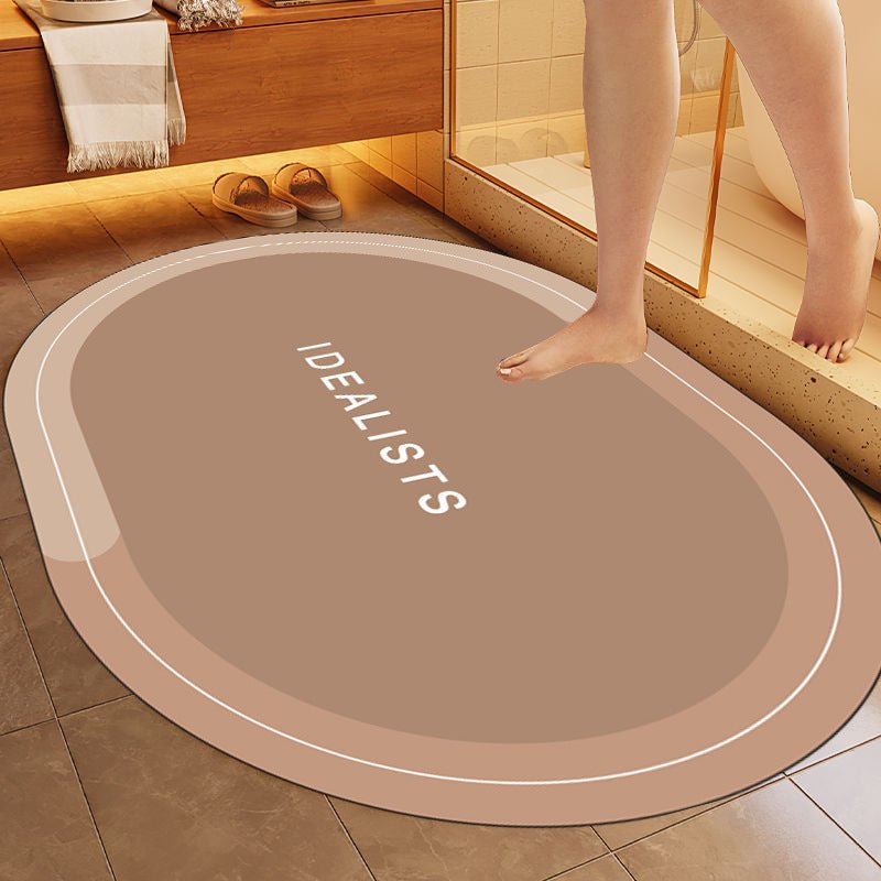 Simple Letter Bathroom Non - slip Mat - Hearth & Lume