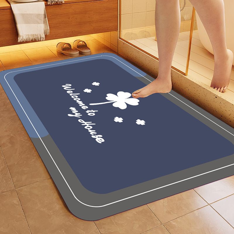 Simple Letter Bathroom Non - slip Mat - Hearth & Lume