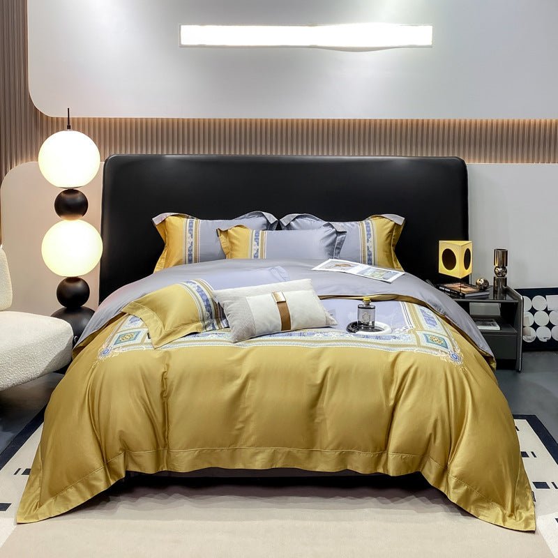 Autumn Light Luxury High - grade Cotton Long - staple Cotton Four - piece Cotton - Hearth & Lume