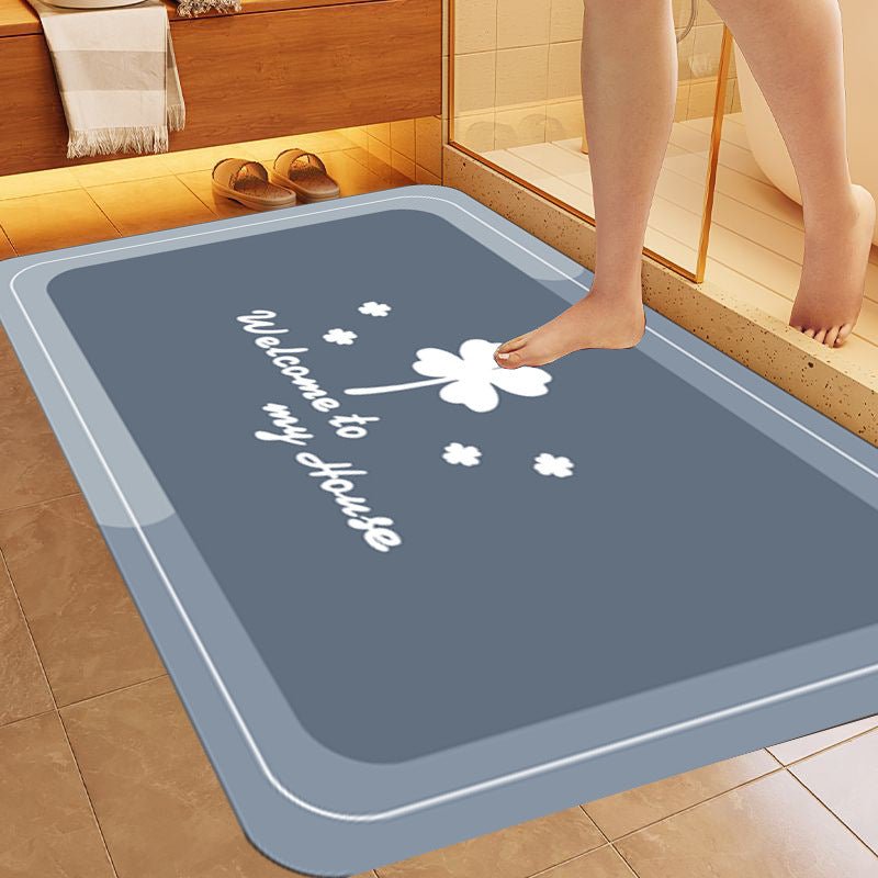 Simple Letter Bathroom Non - slip Mat - Hearth & Lume
