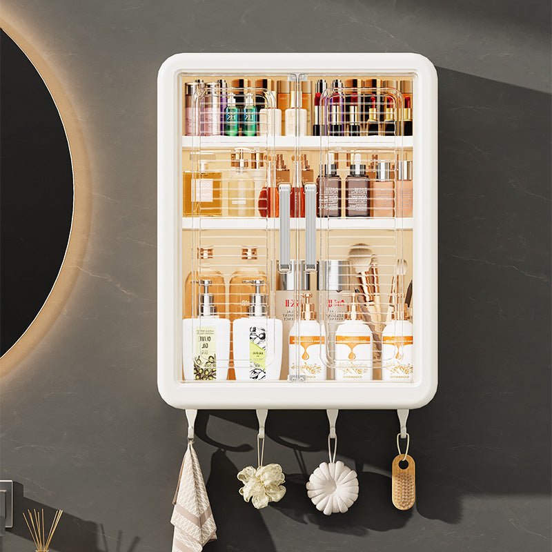 Bathroom Kitchen Storage Rack Wall - mounted Cosmetics Storage Cabinet - Hearth & Lume