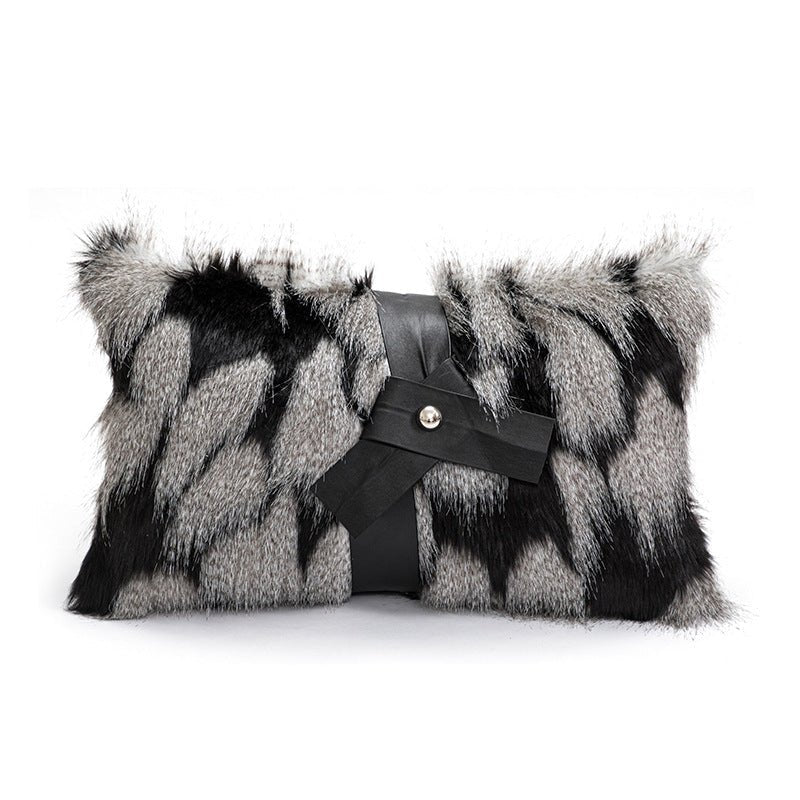 Modern Simple Plush Cushion Sofa Bedroom Bedside Pillow Cover - Hearth & Lume