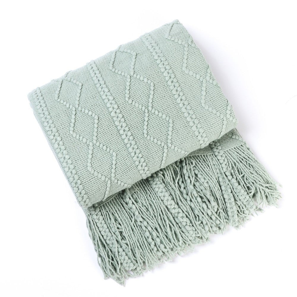 Knitted Blanket Nap Sofa Cover Blanket - Hearth & Lume