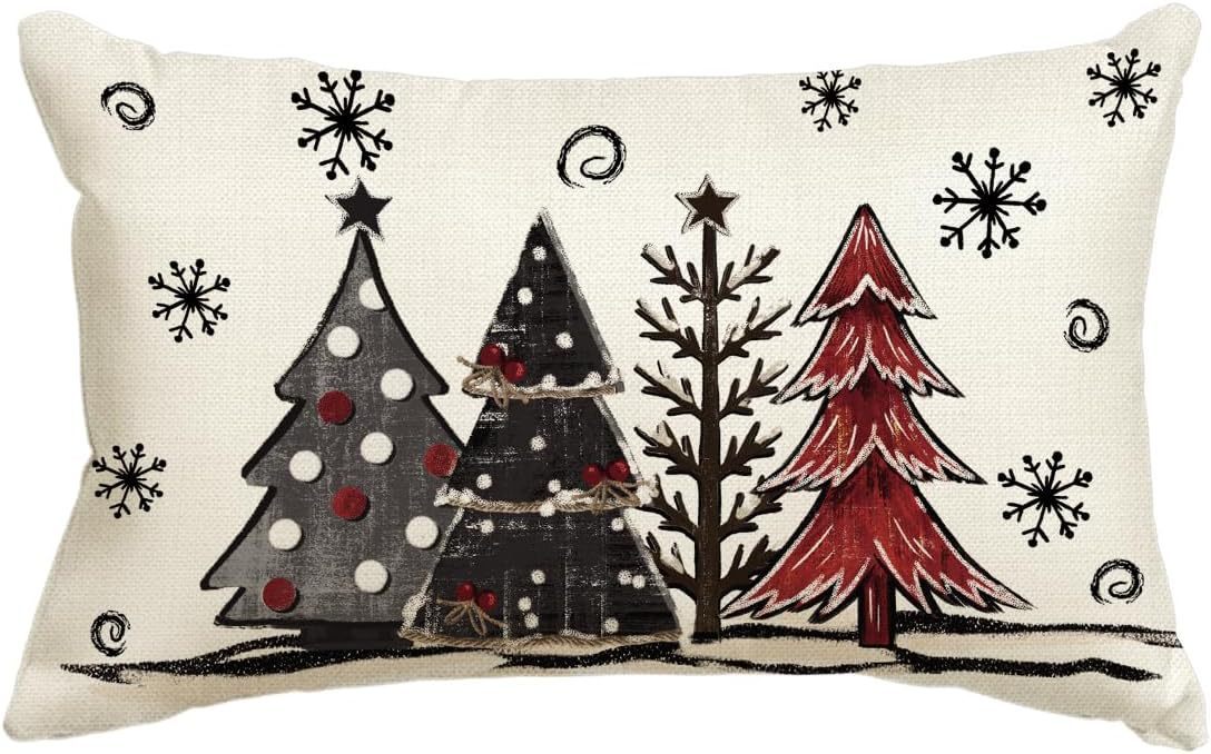 Christmas Simple Linen Pillow Cover Home Sofa Decoration - Hearth & Lume