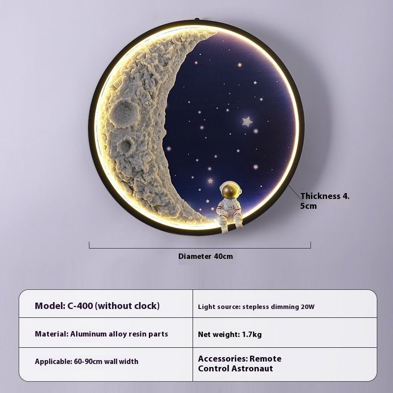 Living Room Background Wall Modern Minimalist Moon Wall Lamp - Hearth & Lume