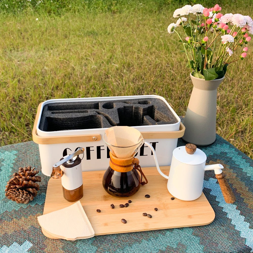 Camping Storage Box Hand Brewed Coffee Set - Hearth & Lume