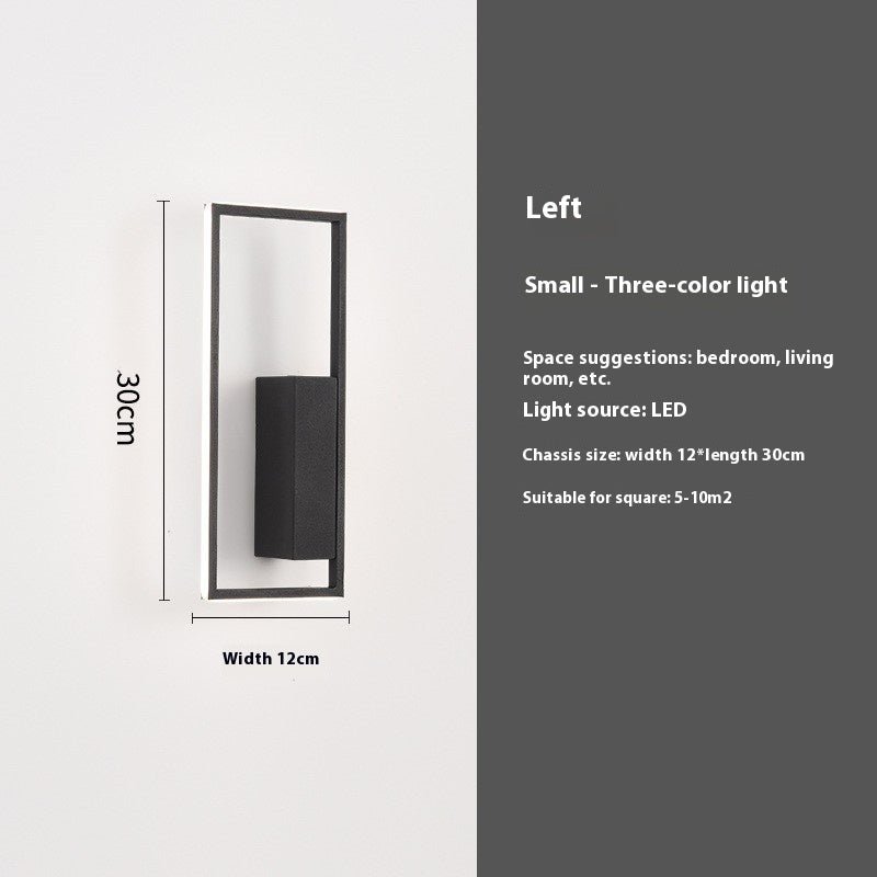 LED Nordic Modern Minimalist Wall Lamp Bedroom - Hearth & Lume