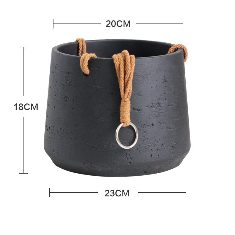 Nordic Wall Hanging Cement Hanging Flower Pot - Hearth & Lume
