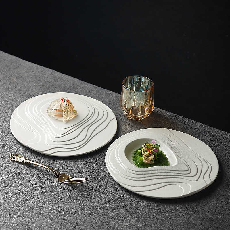 Dessert Steak Terrace Creative Ceramic Western Plate - Hearth & Lume