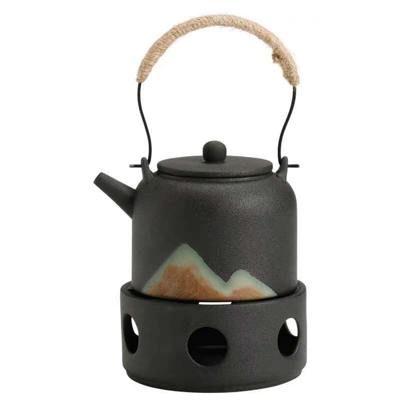 Japanese Style Warm Tea Stove Pot Ceramic Tea Set - Hearth & Lume