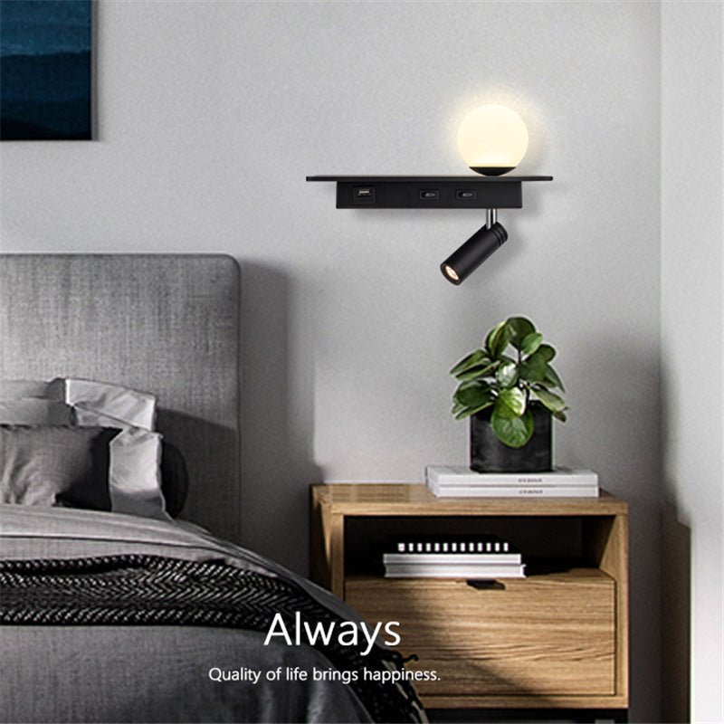 Modern Minimalist Bedroom Wall Lamp Corridor Aisle LED Light - Hearth & Lume