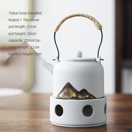 Japanese Style Warm Tea Stove Pot Ceramic Tea Set - Hearth & Lume