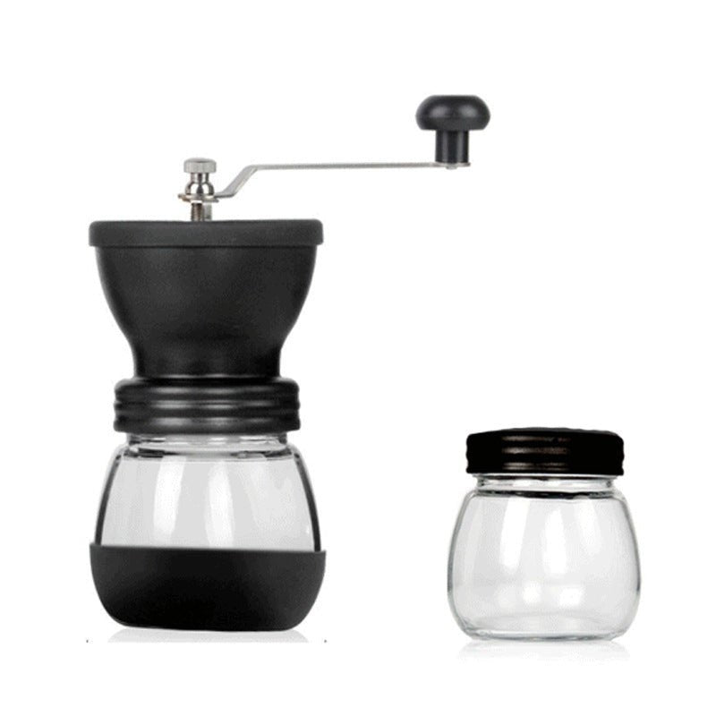 Household Portable Glass Hand - cranked Coffee Machine - Hearth & Lume