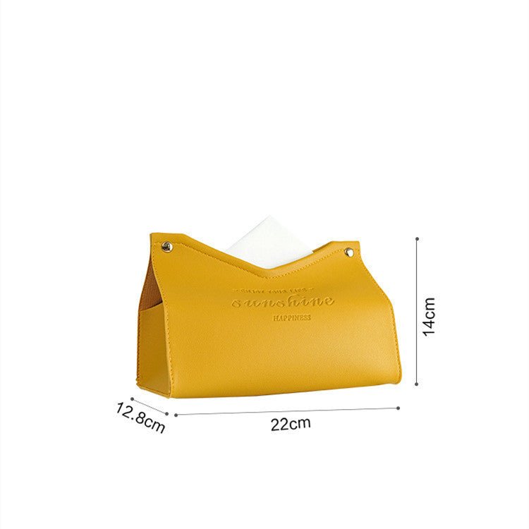 Leather Tissue Box, Hotel Pumping Box, Home Living Room, Creative Gift Box - Hearth & Lume