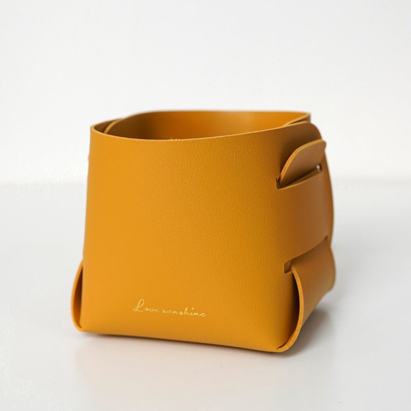 Desktop Sundries Leather Storage Box - Hearth & Lume