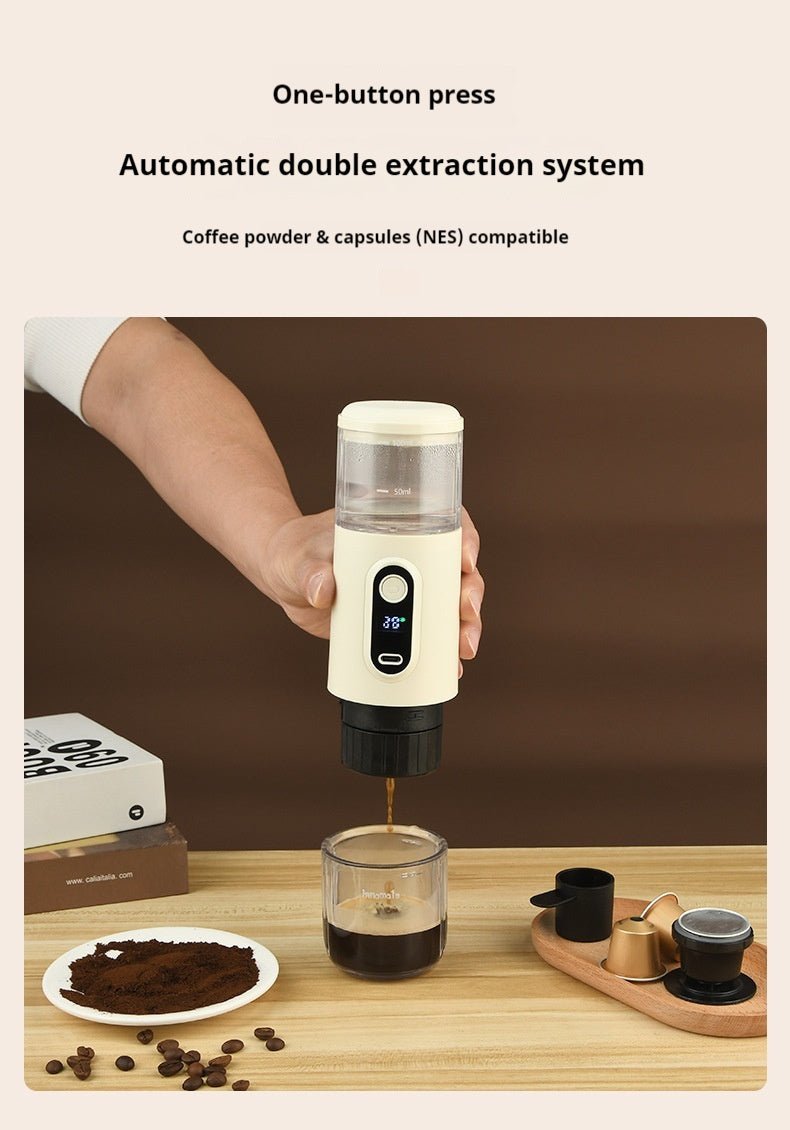 Wireless Portable Italian Coffee Machine for Outdoor Vehicle - mounted Home Use - Hearth & Lume