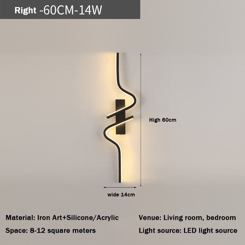 Bedroom Bedside Lamp Modern Minimalist Background Wall Lamp - Hearth & Lume