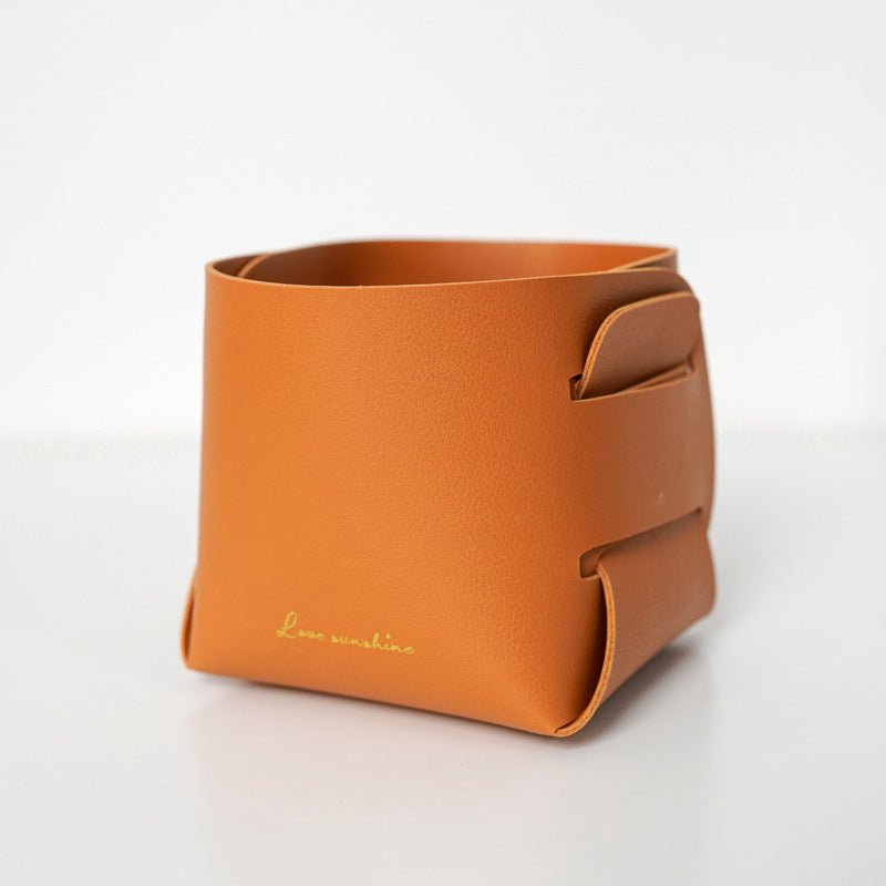 Desktop Sundries Leather Storage Box - Hearth & Lume