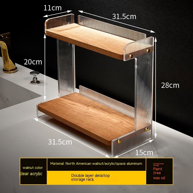 Bathroom Countertop Commodity Shelf Acrylic Storage Rack - Hearth & Lume