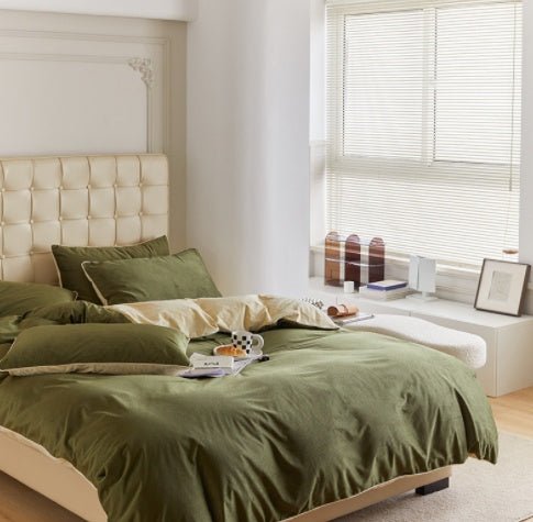 Winter Milk Fleece Four - piece Bedding Set - Hearth & Lume