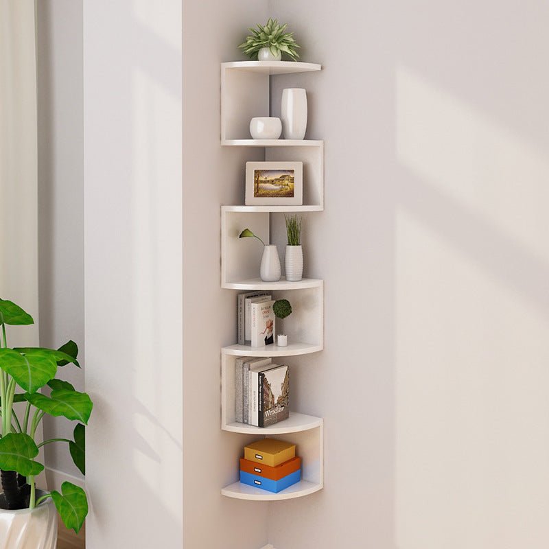Wall Creativity Lattice Wall Corner Wall Decoration Shelf Bedroom - Hearth & Lume