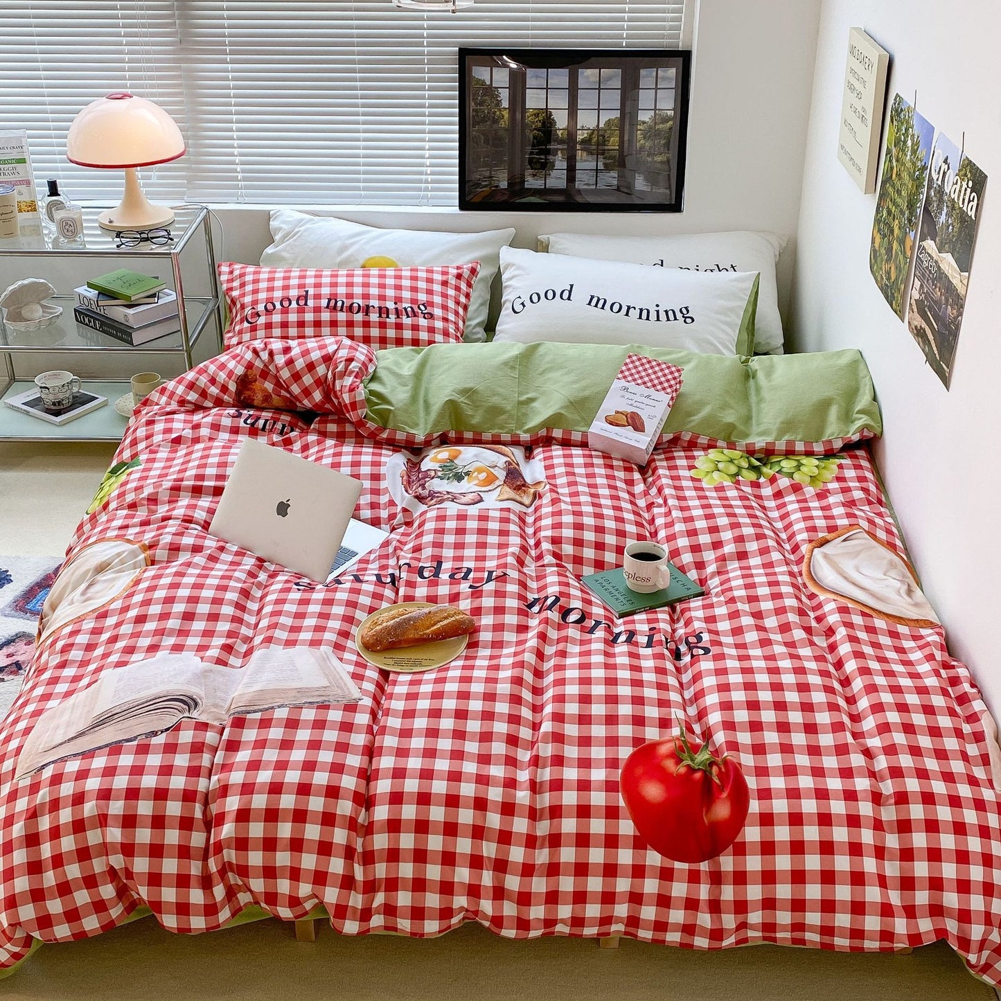 Household Fashion Simple Pure Cotton 3D Printing Bedding - Hearth & Lume