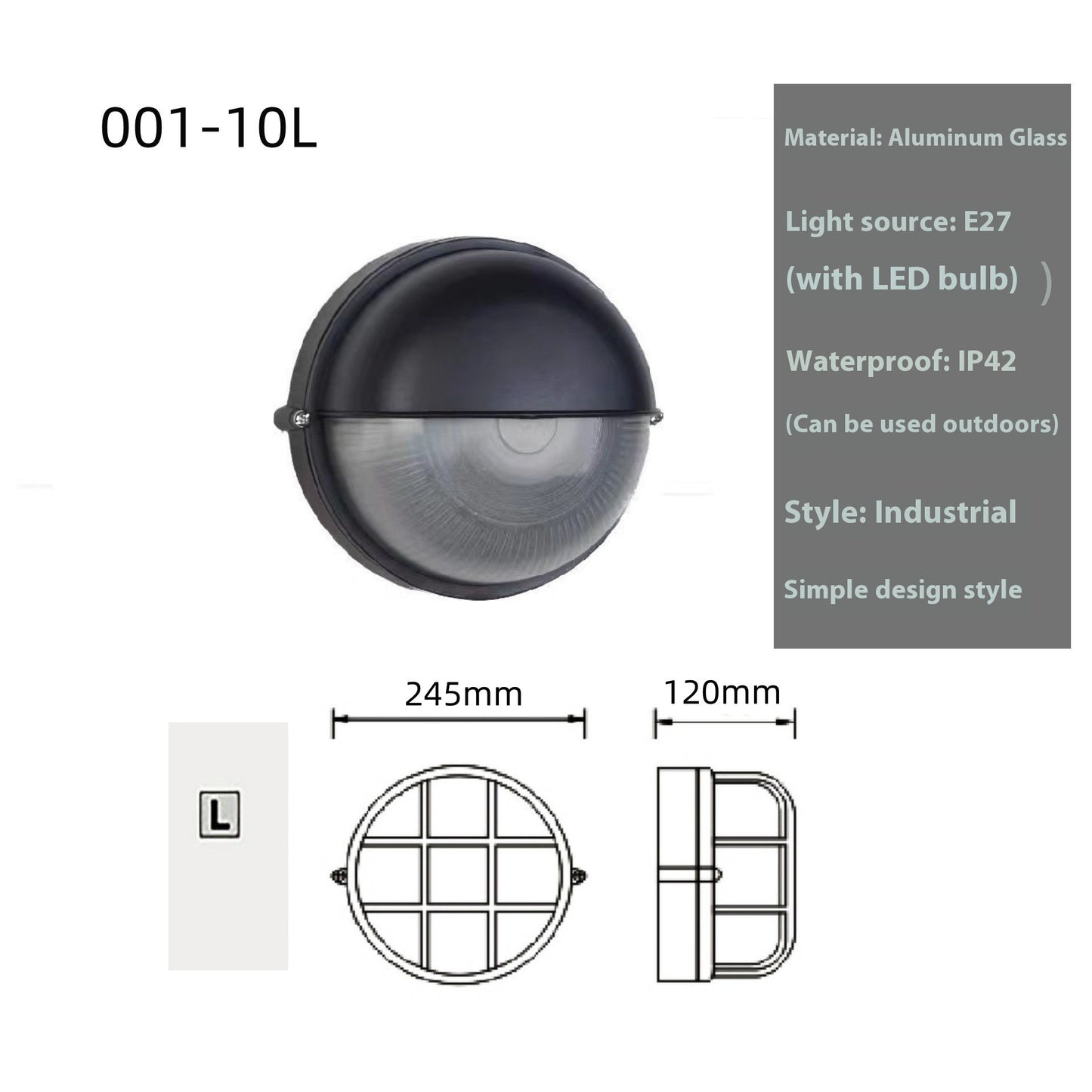 Retro American Aisle Decoration Glass Wall Lamp - Hearth & Lume