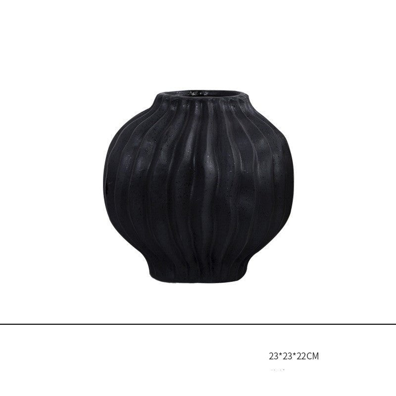 Nordic Minimalist Ceramic Creative Petal Vase Decoration - Hearth & Lume