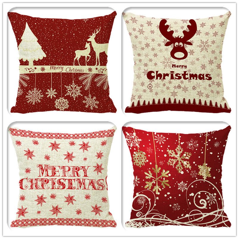 Christmas Fashion Minimalist Print Sofa Pillow Cover - Hearth & Lume