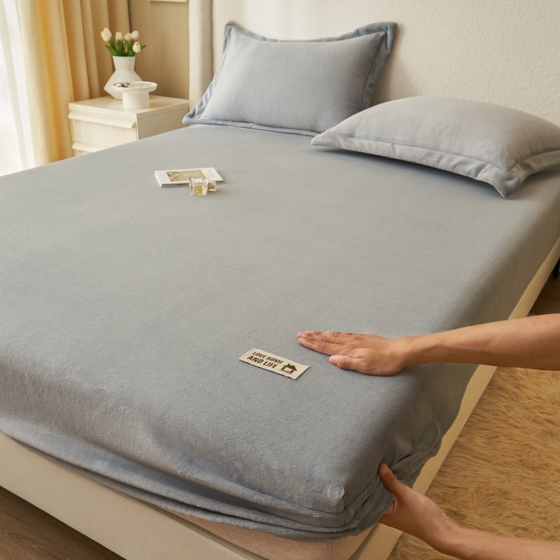 Fitted Sheet Fleece - lined Bedspread - Hearth & Lume