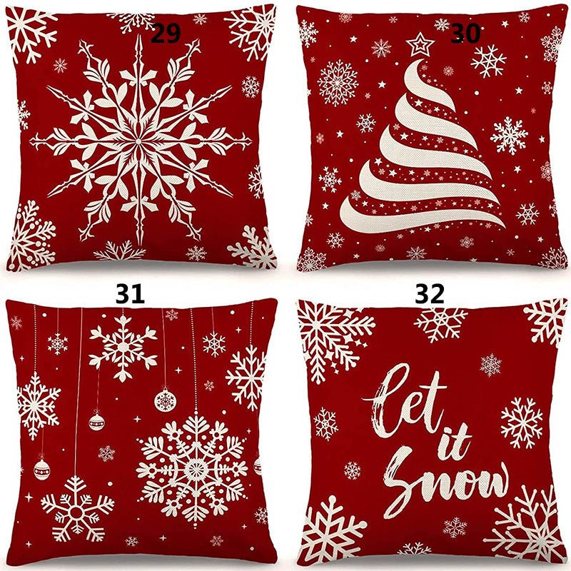 Christmas Fashion Minimalist Print Sofa Pillow Cover - Hearth & Lume