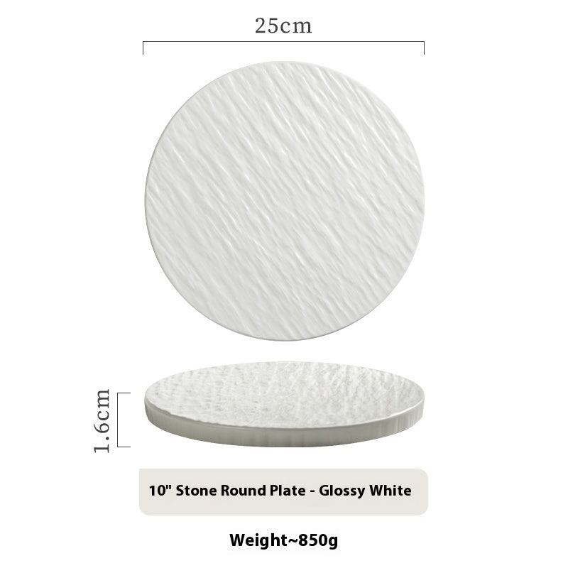 Porcelain Dinner Plate Household Hotel Steak Plate - Hearth & Lume
