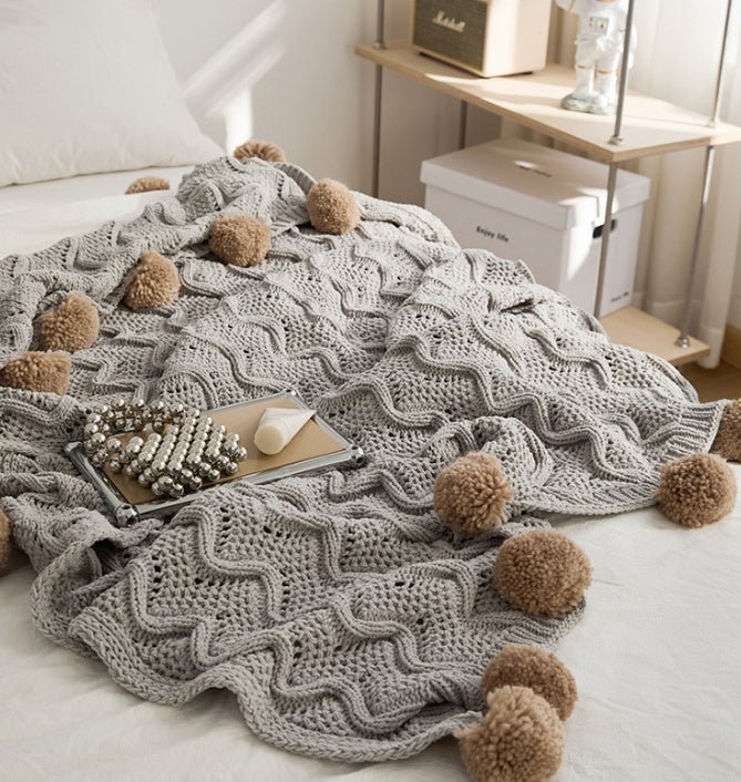 Fashion Nordic Living Room Knitted Blanket - Hearth & Lume