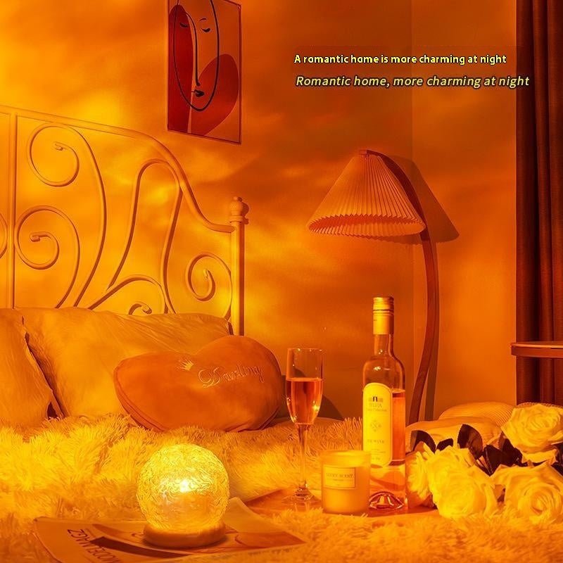 Corrugated Bedside Small Night Lamp Bedroom Decoration Ambience Light - Hearth & Lume