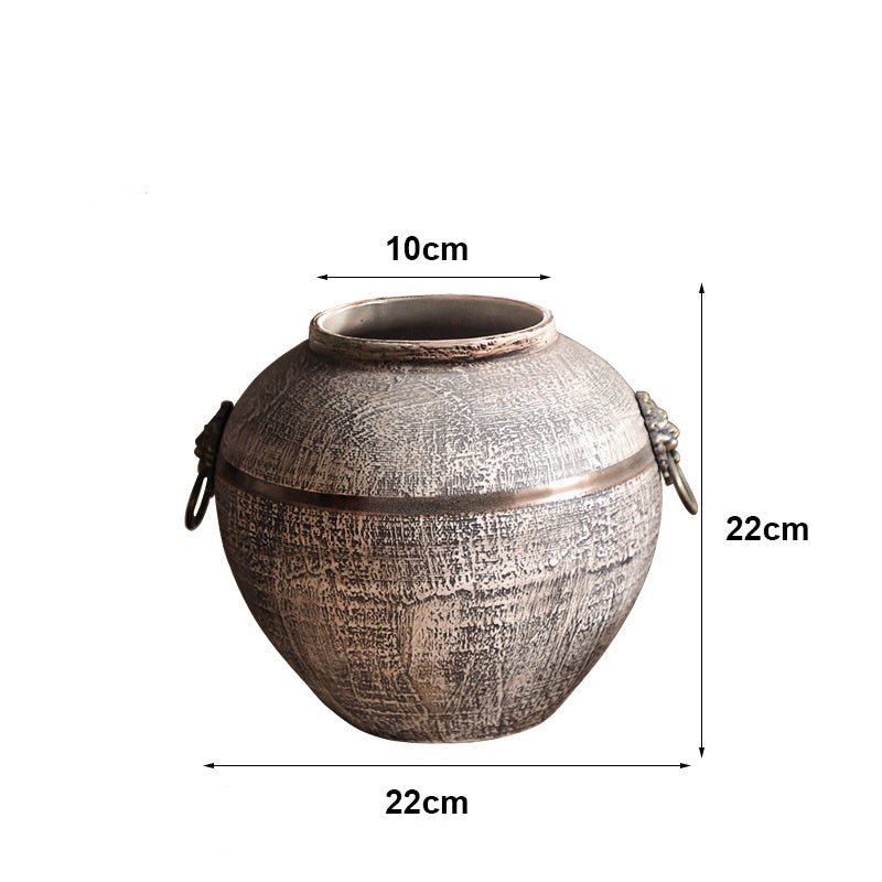Simple Modern Retro Ceramic Dried Flower Vase - Hearth & Lume
