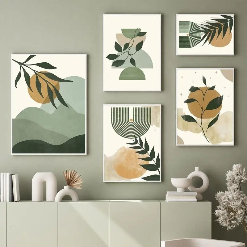 Green Plant Decorative Painting - Hearth & Lume