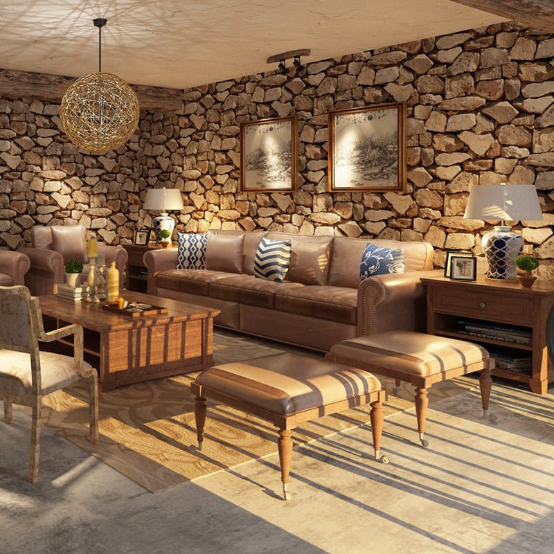 Fashion Living Room Brick Pattern Wallpaper - Hearth & Lume