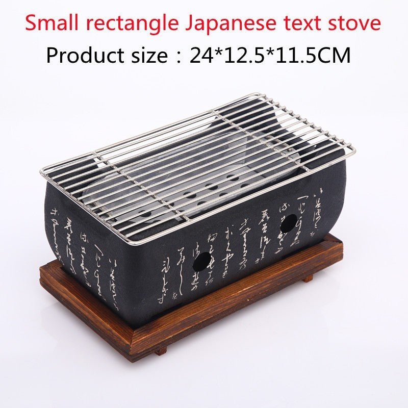 Japanese Mini Grill Household Indoor Charcoal Grill Full Set - Hearth & Lume